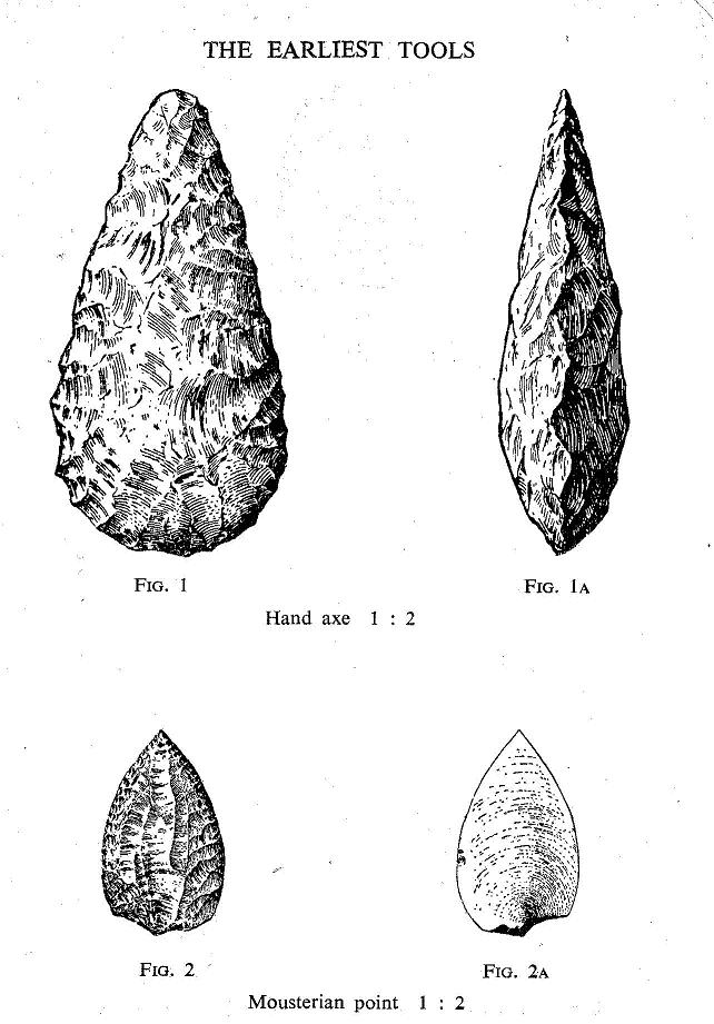 Stone tools made by indians